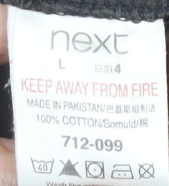 Next Men's Red Striped Polo L Short Sleeve Cotton