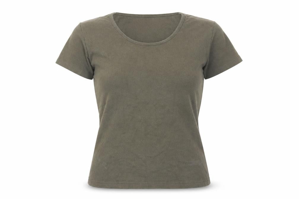 Womens UK Size 10/12 Cotton Traders Green Basic T-Shirt