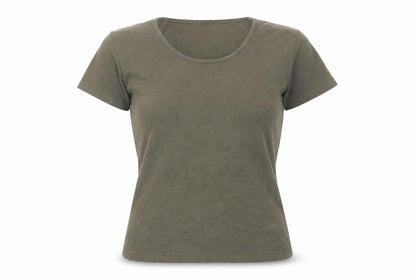 Womens UK Size 10/12 Cotton Traders Green Basic T-Shirt
