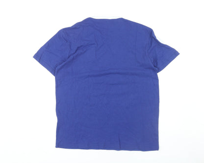 Mens UK Size L Genuine Merchandise Blue  T-Shirt