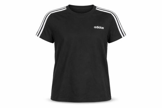 Front view of Adidas unisex black regular fit t-shirt m