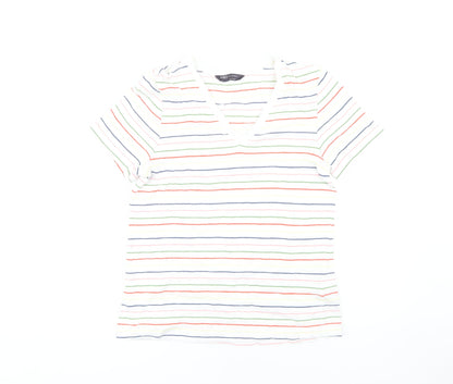 Womens UK Size 8 Marks and Spencer Multicoloured Basic T-Shirt