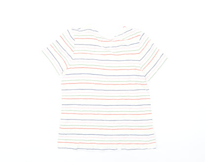 Womens UK Size 8 Marks and Spencer Multicoloured Basic T-Shirt