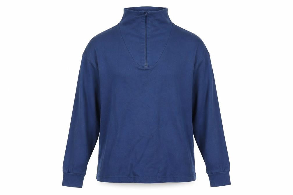 Mens UK Size S Trespass Blue Henley Sweatshirt