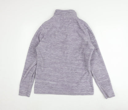 Weird Fish Women's Purple High Neck Pullover Sweatshirt
