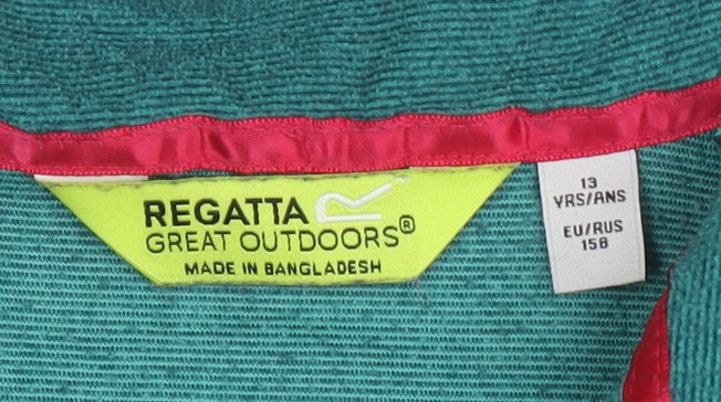 Regatta Girls Green Pullover 13 Years Lightweight Sweatshirt