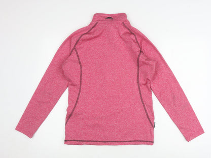 Trespass Pink Women's XS Activewear Top, 1/4 Zip, Stylish Pullover
