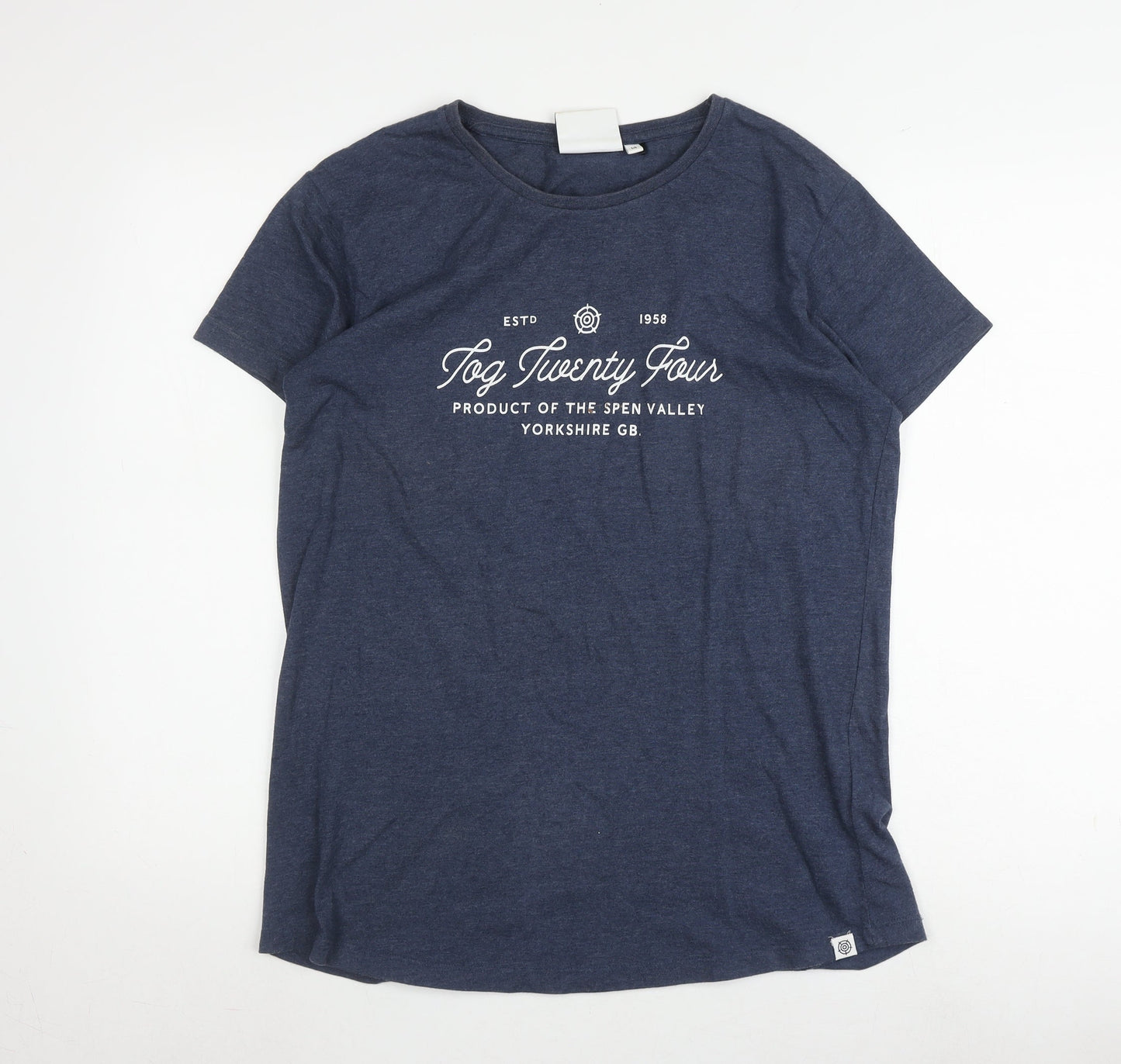 Womens UK Size 14 TOG24 Blue Basic T-Shirt