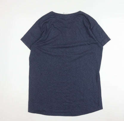 Womens UK Size 14 TOG24 Blue Basic T-Shirt