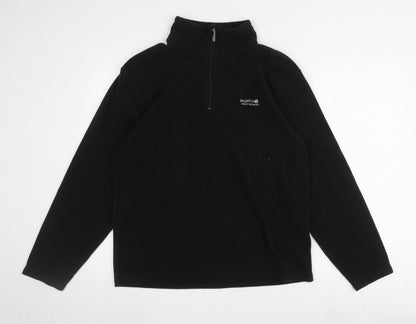 Mens UK Size M Regatta Black Henley Sweatshirt