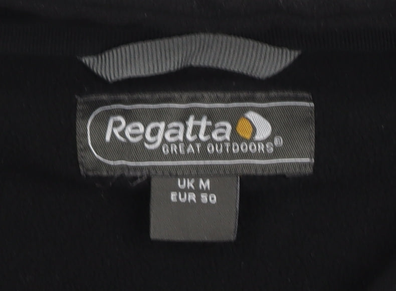 Mens UK Size M Regatta Black Henley Sweatshirt