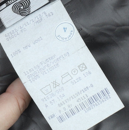 Féraud Men's Black Wool Striped Blazer Size 42