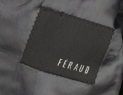 Féraud Men's Black Wool Striped Blazer Size 42