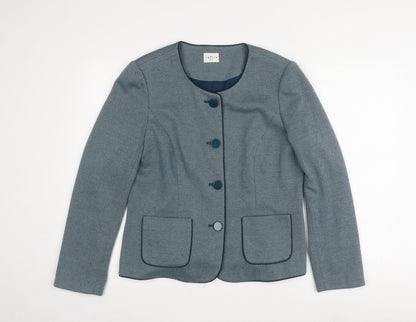 Eastex Women's Blue Chevron Blazer, Size 12