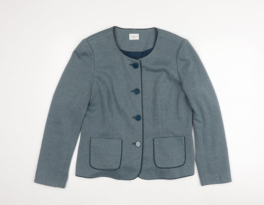 Eastex Women's Blue Chevron Blazer, Size 12