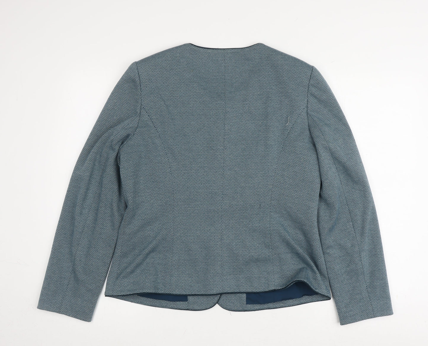 Eastex Women's Blue Chevron Blazer, Size 12