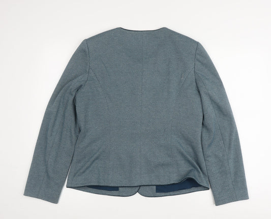 Eastex Women's Blue Chevron Blazer, Size 12