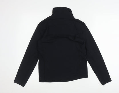 Technical TCZ-Cotton Boys Black Mock Neck Pullover Top 11-12 Years