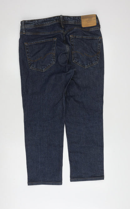 Jack & Jones Men's Blue 32 Regular Dark Jeans