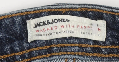 Jack & Jones Men's Blue 32 Regular Dark Jeans