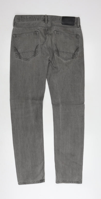 AllSaints Men's Grey Straight Jeans Size 32