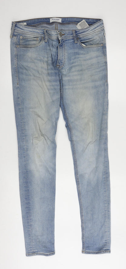 Jack & Jones Men's Blue Skinny Jeans - Size 34