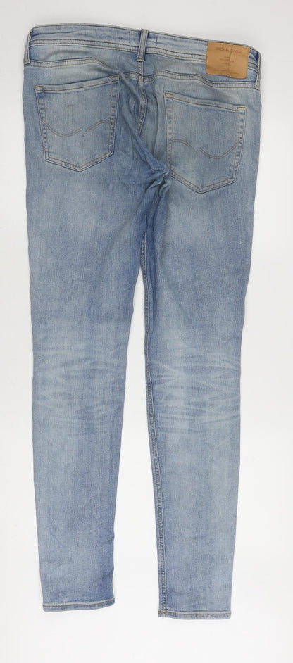 Jack & Jones Men's Blue Skinny Jeans - Size 34