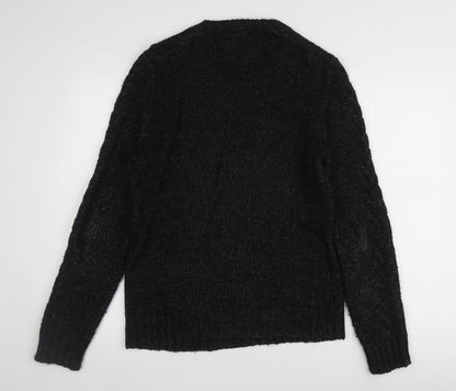 Banana Republic Women's Black Cable-Knit Jumper S