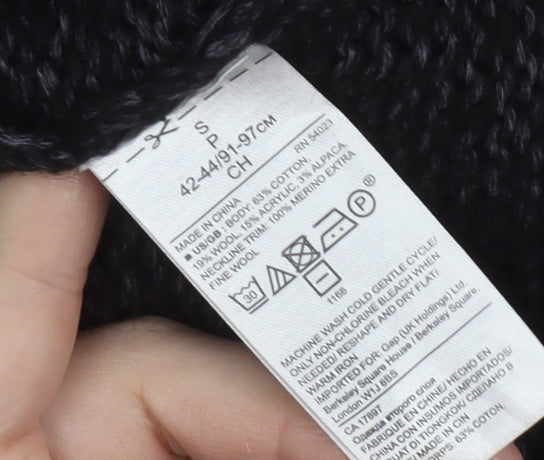 Banana Republic Women's Black Cable-Knit Jumper S