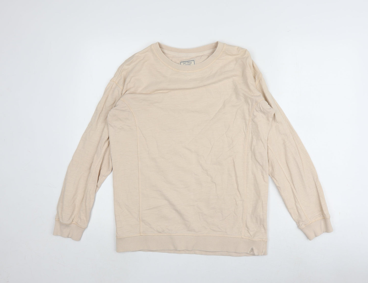 Mens UK Size S Fat Face Beige Pullover Sweatshirt