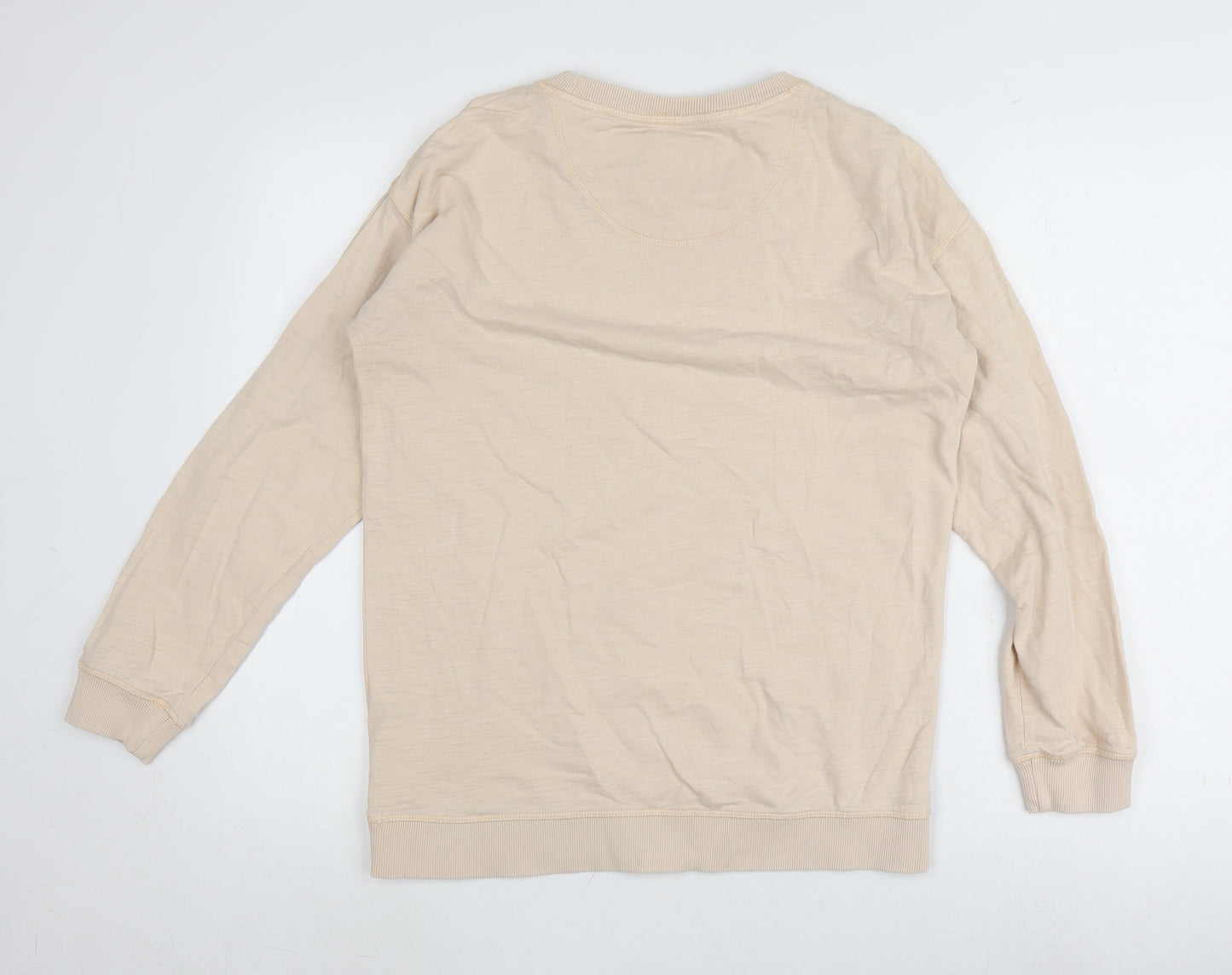 Mens UK Size S Fat Face Beige Pullover Sweatshirt