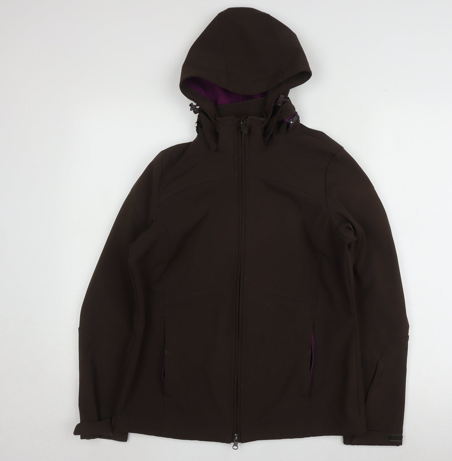 Alpine Women's Brown Hooded Jacket Size 10