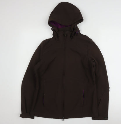 Alpine Women's Brown Hooded Jacket Size 10