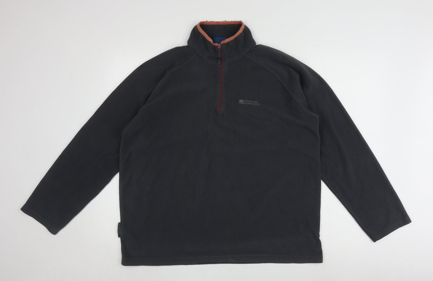 Mens UK Size L Mountain Warehouse Black 1/4 Zip Sweatshirt