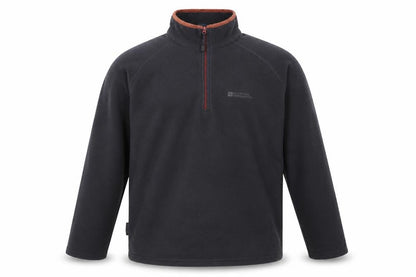 Mens UK Size L Mountain Warehouse Black 1/4 Zip Sweatshirt