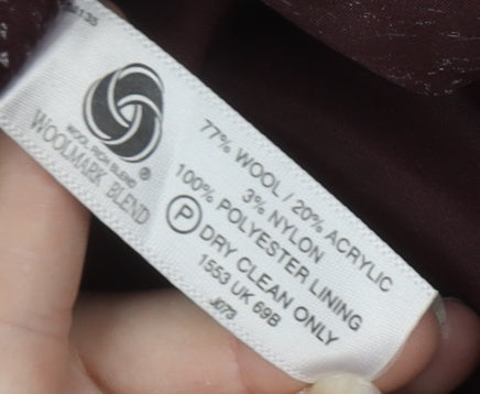 Honor Millburn Women's Red Check Blazer Size 14