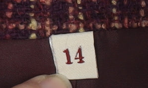 Honor Millburn Women's Red Check Blazer Size 14