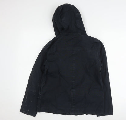 Womens UK Size 8 Seasalt Blue Duffle Coat