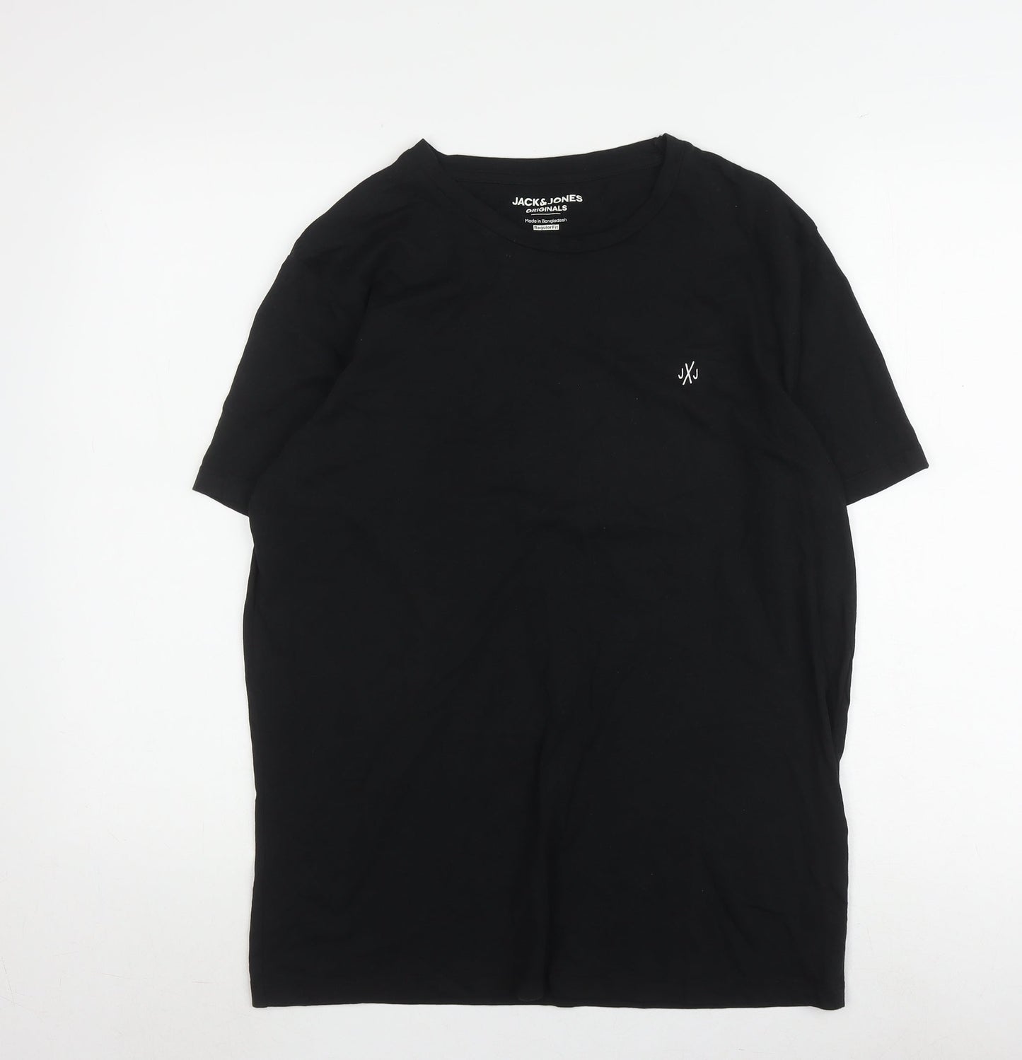 Mens UK Size L JACK & JONES Black  T-Shirt