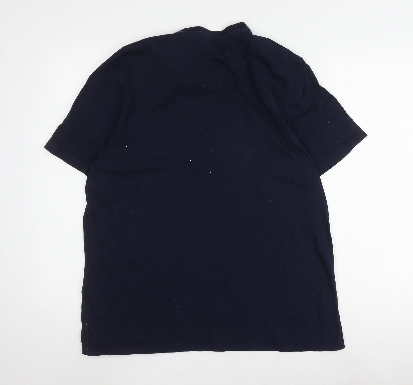 Ted Baker Men's Blue Striped T-Shirt, Size 5