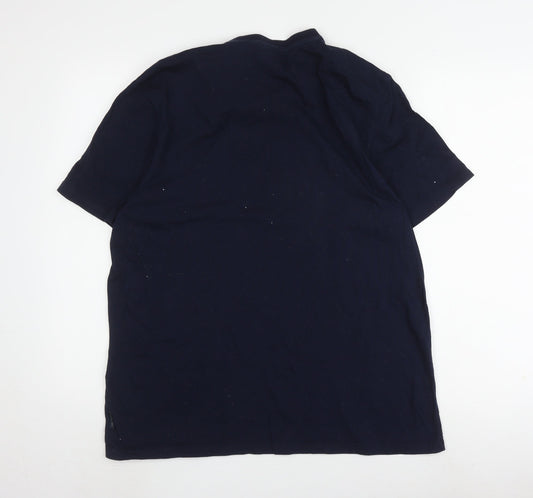 Ted Baker Men's Blue Striped T-Shirt, Size 5