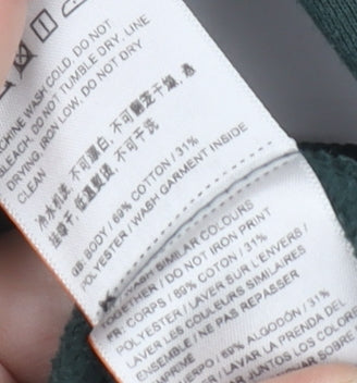 Superdry Women's Green Graphic Pullover Sweatshirt Size 6