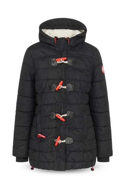Superdry Women's Black Puffer Jacket, XS, Hooded, Winter
