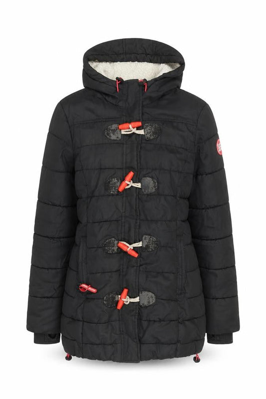 Superdry Women's Black Puffer Jacket, XS, Hooded, Winter