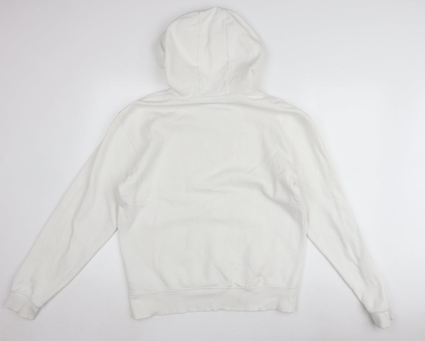 Mens UK Size S adidas White Pullover Hoodie
