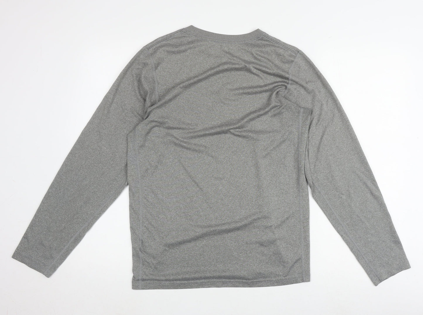 Nike Men's Grey S Dri-Fit Soccer Long Sleeve Top