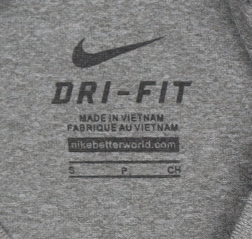 Nike Men's Grey S Dri-Fit Soccer Long Sleeve Top