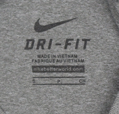 Nike Men's Grey S Dri-Fit Soccer Long Sleeve Top