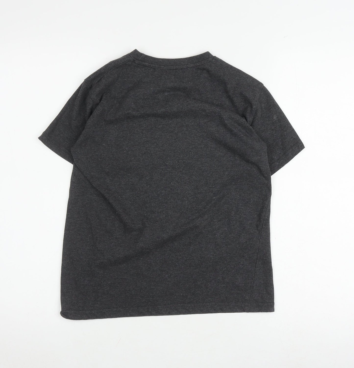 Kangaroo Poo Boys Grey T-Shirt Skull Graphic Print 9-10 Years