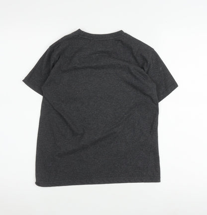 Kangaroo Poo Boys Grey T-Shirt Skull Graphic Print 9-10 Years